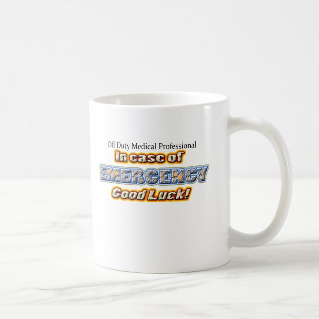 Off Duty EMERGENCY Coffee Mug (Right)