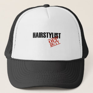 OFF DUTY HAIRSTYLIST LIGHT TRUCKER HAT