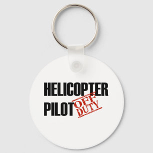 OFF DUTY HELICOPTER PILOT LIGHT KEY RING