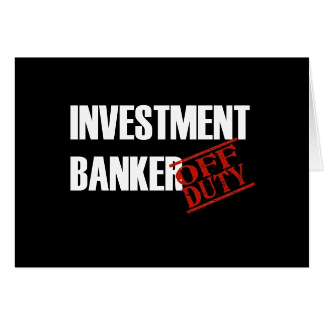 OFF DUTY INVESTMENT BANKER DARK (Front Horizontal)