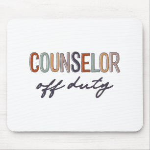 Off Duty Last Day Of School End Of School Year Mouse Mat