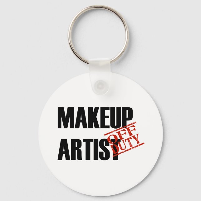 OFF DUTY MAKEUP ARTIST LIGHT KEY RING (Front)