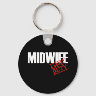 OFF DUTY MIDWIFE DARK KEY RING