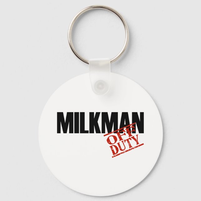 OFF DUTY MILKMAN LIGHT KEY RING (Front)