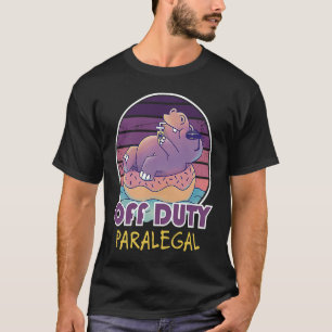 Off Duty Paralegal Job Coworker T-Shirt