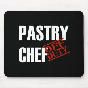 OFF DUTY PASTRY CHEF DARK MOUSE MAT