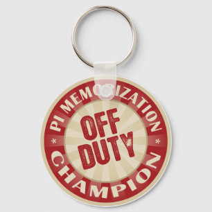 Off Duty Pi Memorisation Key Ring