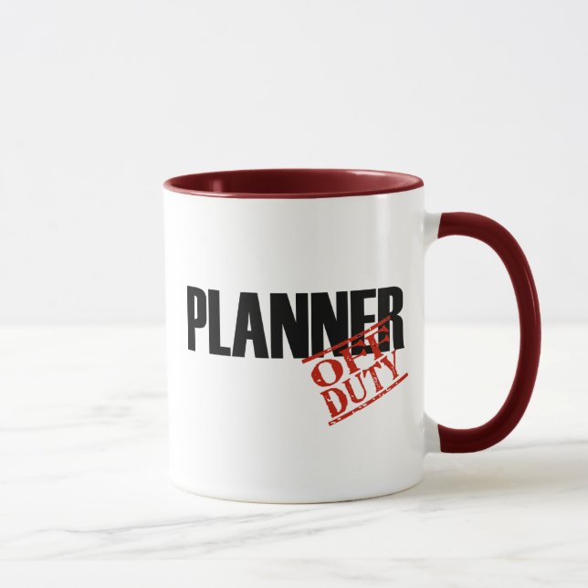 OFF DUTY Planner Mug (Right)