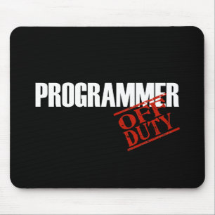 OFF DUTY PROGRAMMER DARK MOUSE MAT