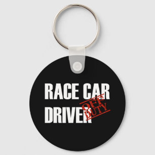 OFF DUTY RACE CAR DRIVER DARK KEY RING