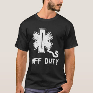 Off Duty Retro EMT Paramedic Medic Emergency First T-Shirt