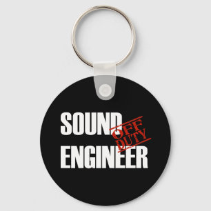 OFF DUTY SOUND ENGINEER DARK KEY RING
