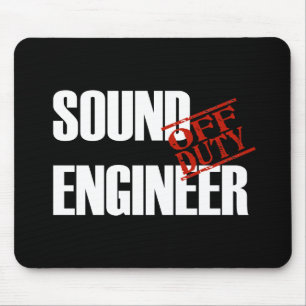 OFF DUTY SOUND ENGINEER DARK MOUSE MAT