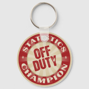 Off Duty Statistics Key Ring