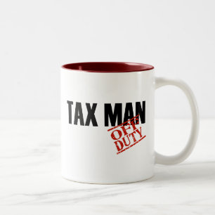 OFF DUTY TAX MAN Two-Tone COFFEE MUG