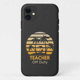 Off Duty Teacher T-Shirt iPhone 11 Case