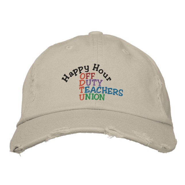 Off Duty Teachers Cap by SRF (Front)