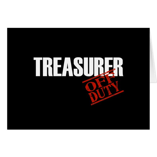 OFF DUTY TREASURER DARK (Front Horizontal)
