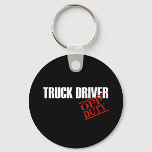 OFF DUTY TRUCK DRIVER DARK KEY RING