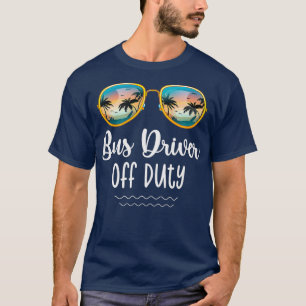 Off Duty Yellow School Bus Driver Beach Summer Tri T-Shirt