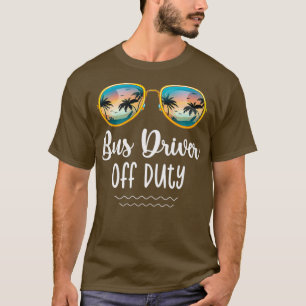 Off Duty Yellow School Bus Driver Beach Summer Tri T-Shirt