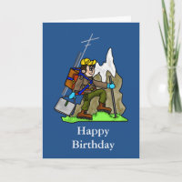 Off Grid Birthday Card for Hiking, Mountaineers