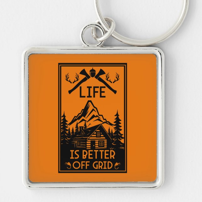 OFF GRID LIFE KEY RING (Front)