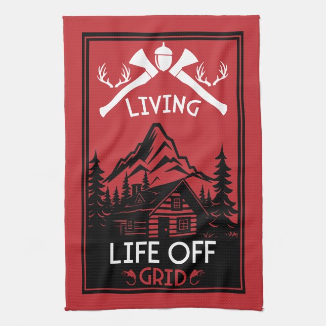 OFF GRID LIFE TEA TOWEL (Vertical)