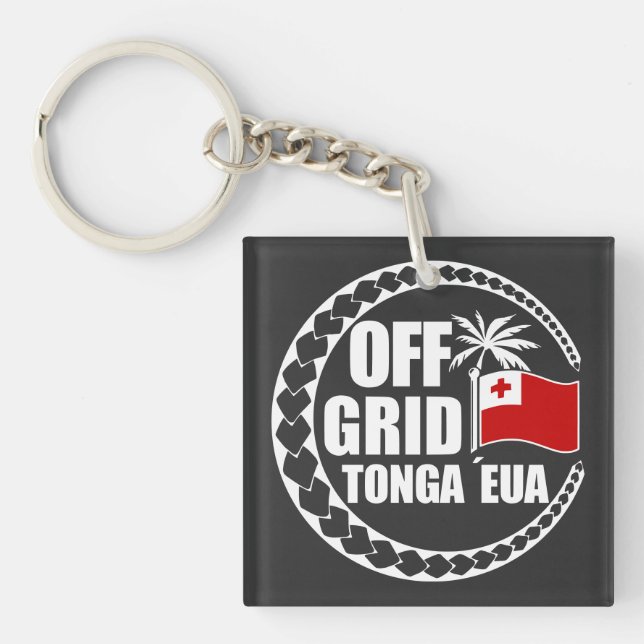 Off Grid Tonga Eua Lifestyle Key Ring (Front)