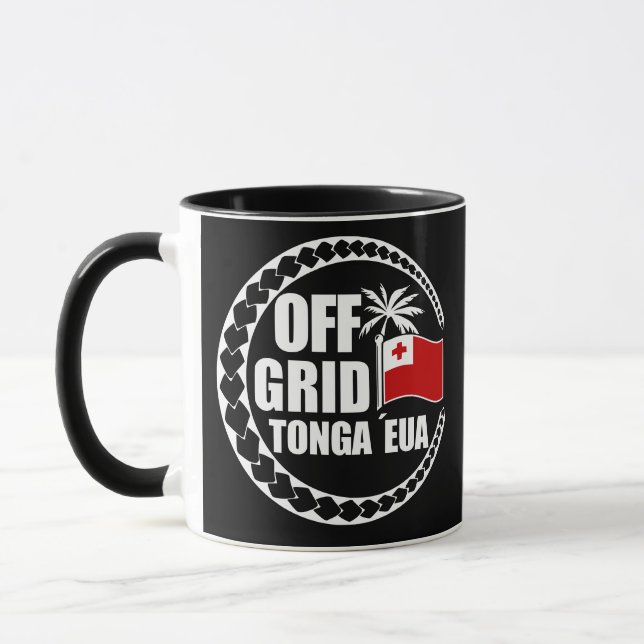 Off Grid Tonga Eua Lifestyle Mug (Left)