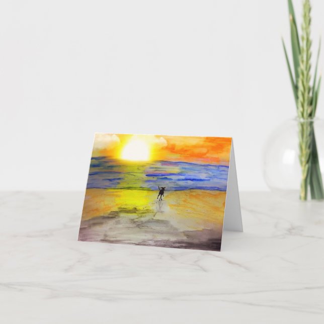 Off Into The Sunset Card (Front)