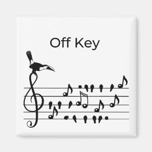 Off Key, cockatoo Magnet