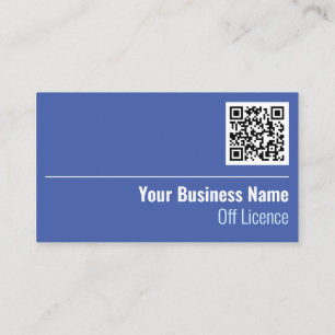 Off Licence QR Code Business Card