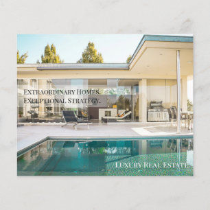 Off-Market Luxury Real Estate Postcard Private Flyer