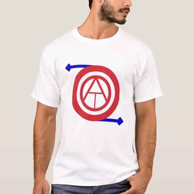 Off On A Tangent White T-Shirt (Front)