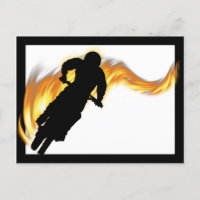 Off Road Dirt Bike with Flames