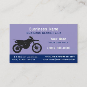 Off-Road Dirt / Trail Bike Motocross Business Card