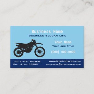 Off-Road Dirt / Trail Bike Motocross Business Card