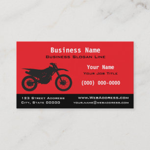 Off-Road Dirt / Trail Bike Motocross Business Card