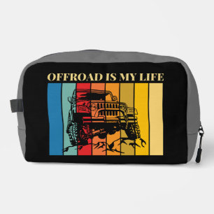 off road is my life dopp kit