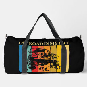 off road is my life duffle bag