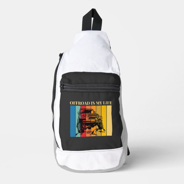 off road is my life sling bag (Front)