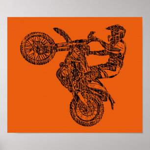 Off-road moto race poster
