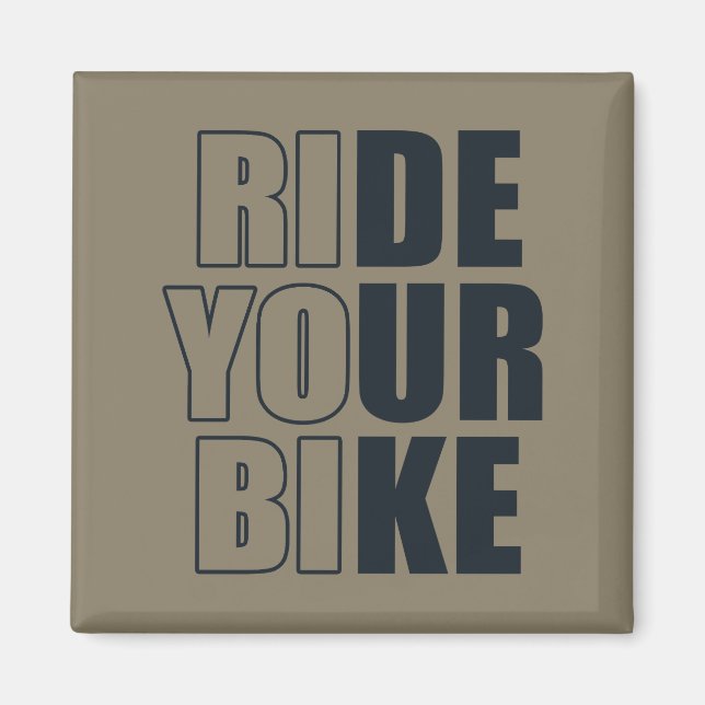 off road mountain bike adventure magnet (Front)