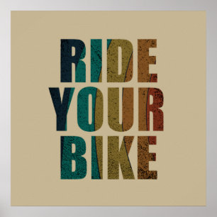 off road mountain bike adventure poster