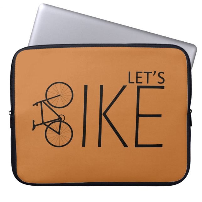 off road mountain biking saying laptop sleeve (Front)