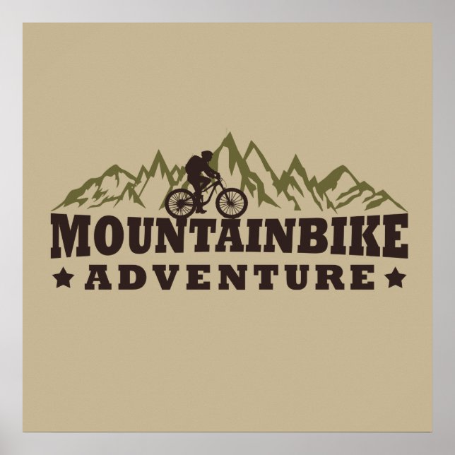 off road mountainbike adventure poster (Front)
