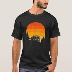 Off Road Quad Atv Vintage Retro 70s Sunset Off Roa T-Shirt