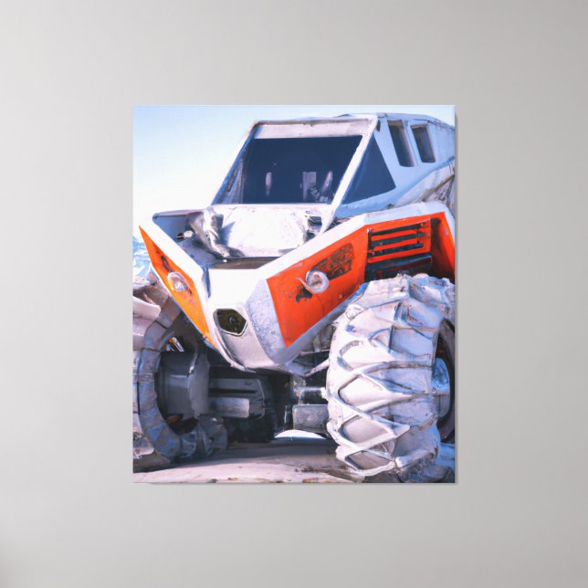  Off-Road Round Clock Throw Blanket Drawstring Bag Canvas Print (Front)