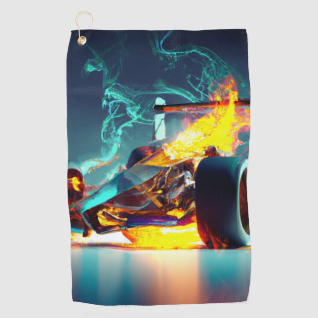 Off-Road Round Clock Throw Blanket Drawstring Bag Golf Towel (Front)